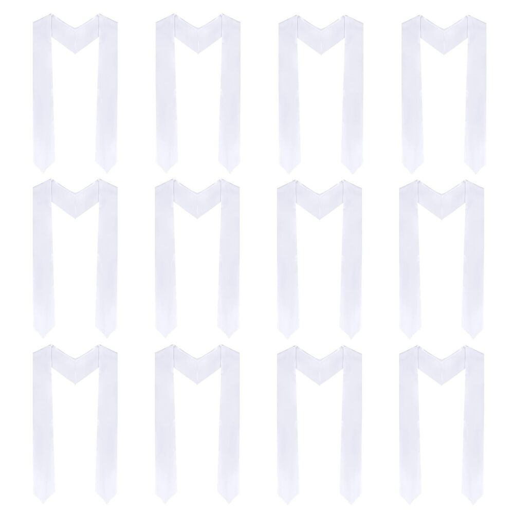 6618 12 Pieces Unisex Graduation Stole Sublimation Blank Graduation Stole